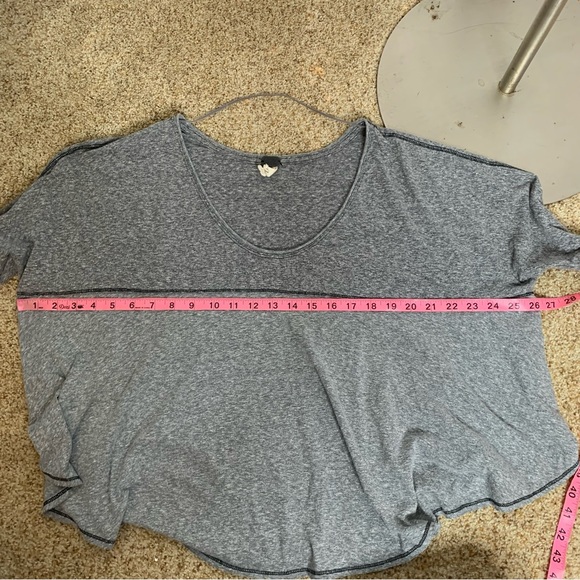 Free People We the Free Grey Cloud Nine Tee - Picture 5 of 6